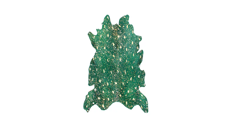 planeo Teppich - Fly 110 Flaschengrün / Gold