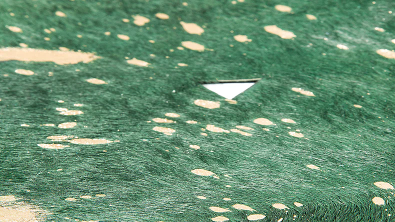 planeo Teppich - Fly 110 Flaschengrün / Gold