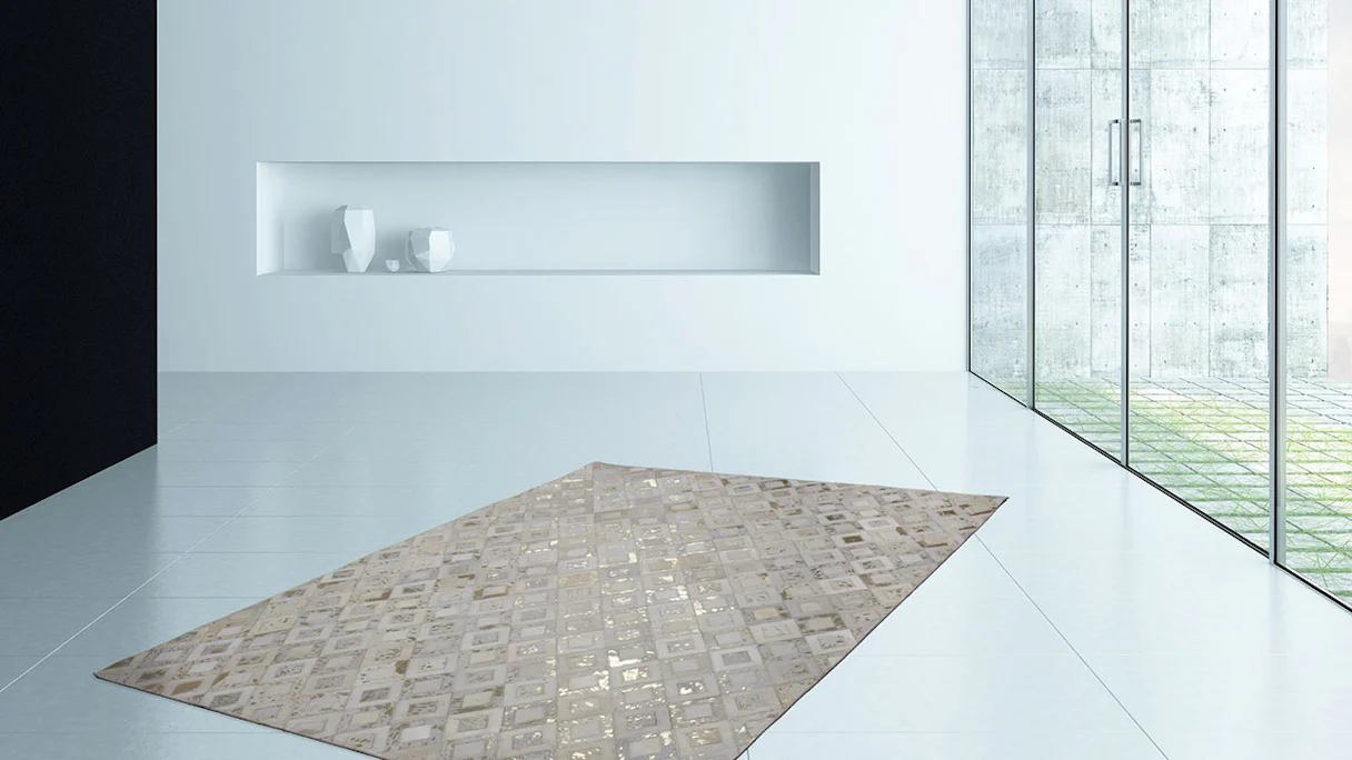 planeo carpet - Spark 110 ivory / gold 80 x 150 cm