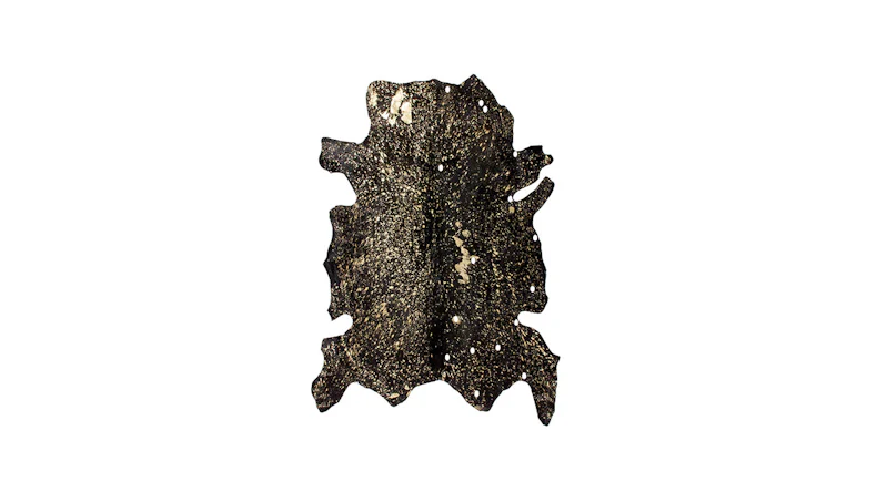 planeo Teppich - Glam 110 Schwarz / Gold