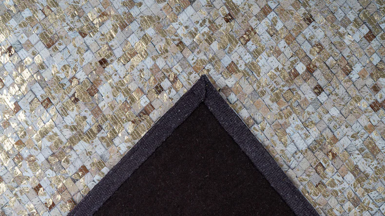 tapis planeo - finition 100 beige / or 200 x 290 cm