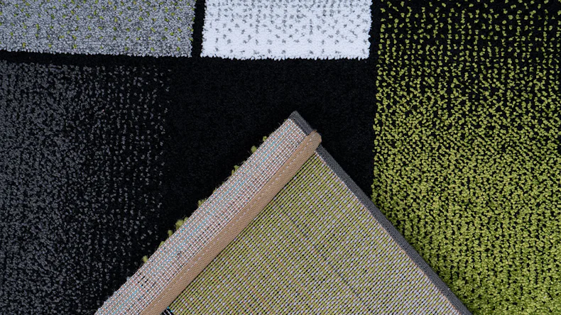 planeo Teppich - Broadway 300 Grün / Grau 120 x 170 cm