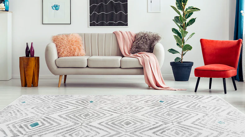 tapis planeo - Vancouver 410 blanc / gris