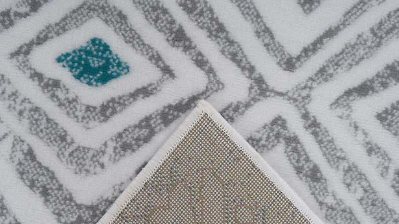 tapis planeo - Vancouver 410 blanc / gris