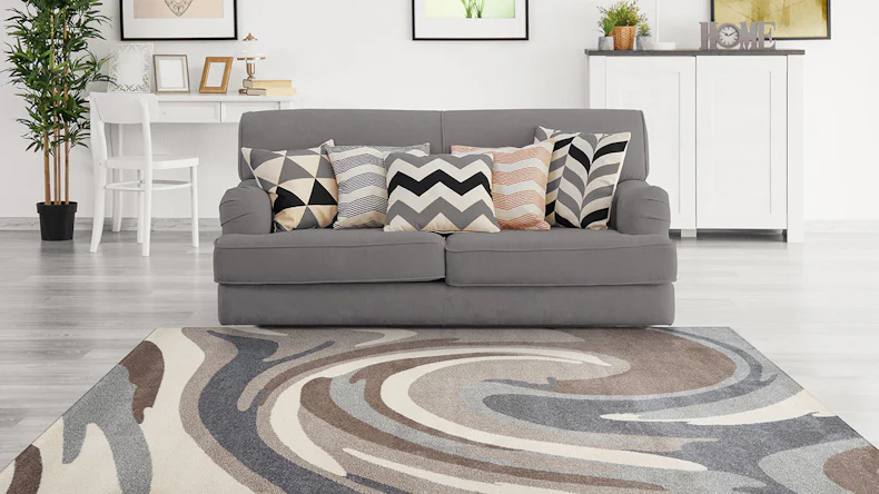 tapis planeo - Broadway 100 marron / gris