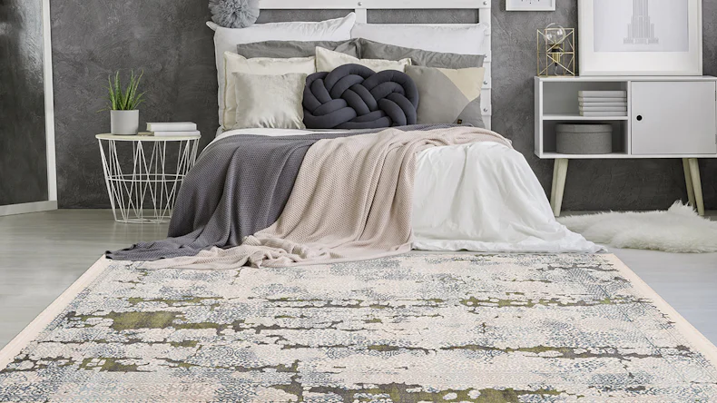 tapis planeo - Palace 200 gris / vert 120 x 170 cm