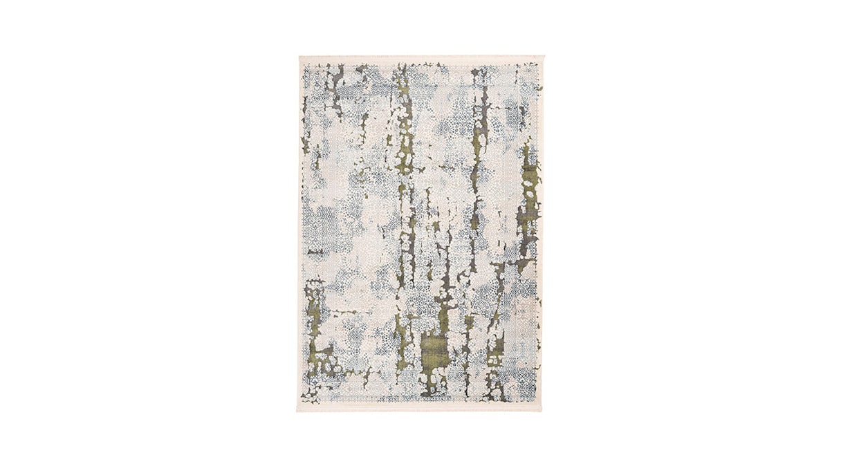 tapis planeo - Palace 200 gris / vert 80 x 150 cm