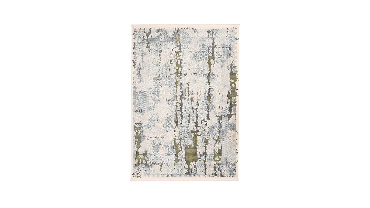 tapis planeo - Palace 200 gris / vert 80 x 150 cm
