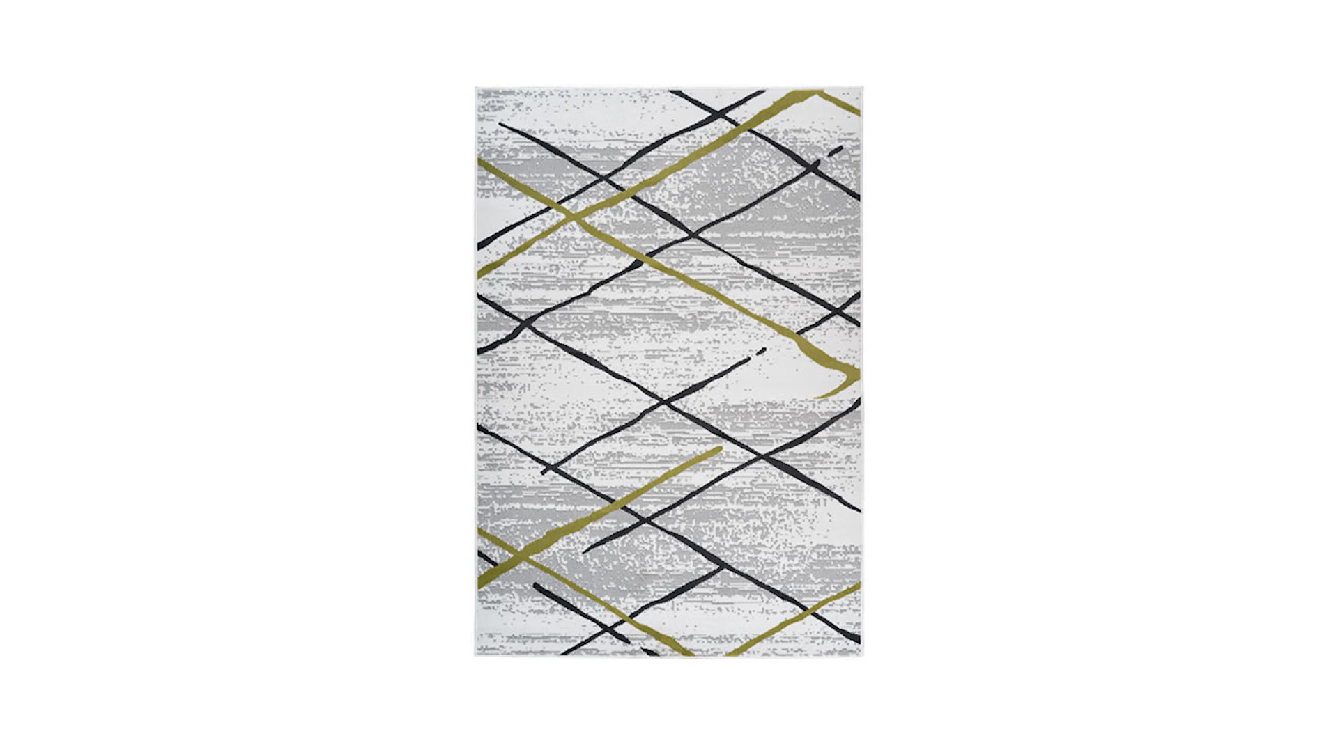planeo Teppich - Vancouver 110 Weiß / Grau / Khaki  160 x 230 cm