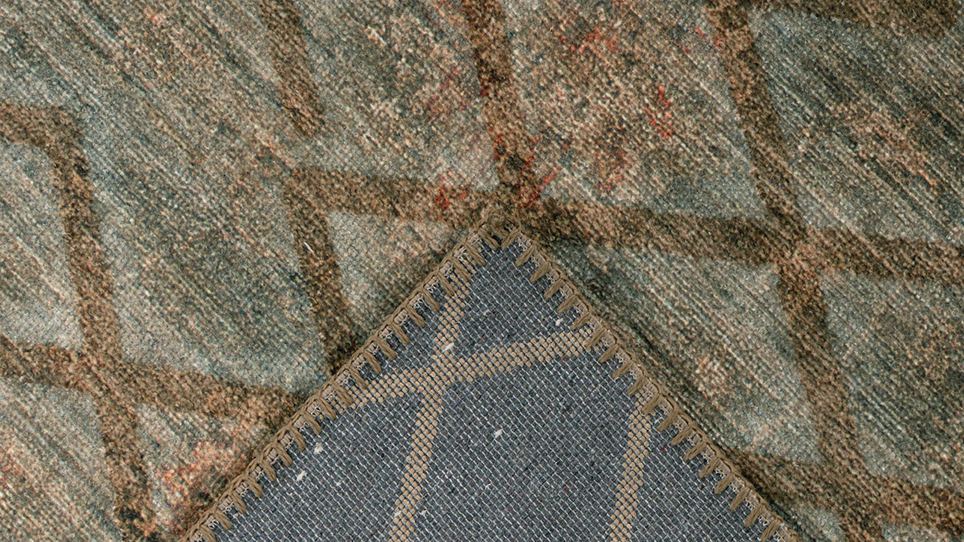 tappeto planeo - Antico 125 Blu / Oro / Cachi