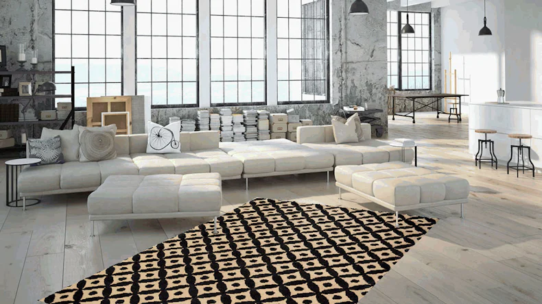 tappeto planeo - Scandy 210 nero / naturale 200 x 290 cm