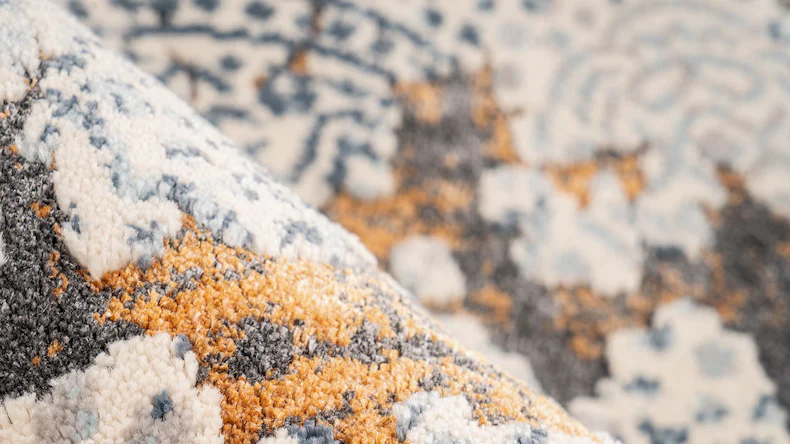 tappeto planeo - Palace 200 grigio / arancio 120 x 170 cm