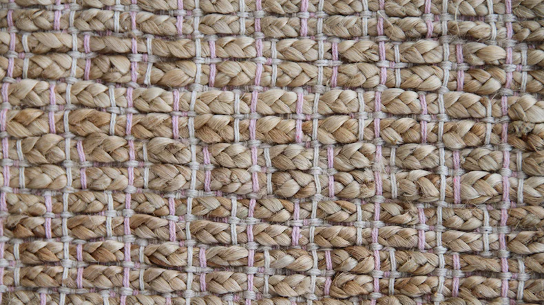 planeo Teppich - Chess 310 Natur / Pink 200 x 290 cm