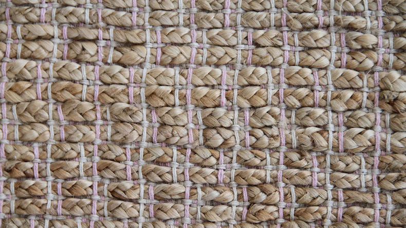 planeo Teppich - Chess 310 Natur / Pink