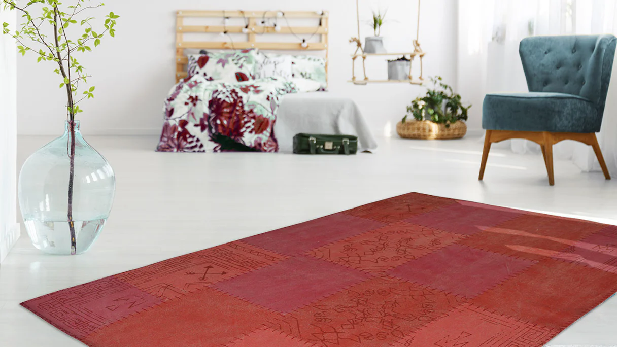 tapis planeo - Lyrical 210 Multi / Rouge 80 x 150 cm