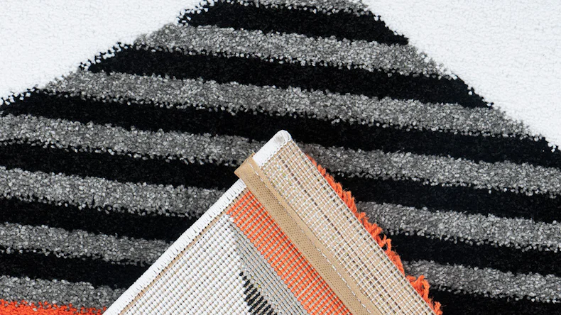 tapis planeo - Broadway 500 noir / blanc / rouge 80 x 150 cm