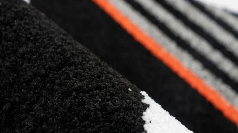 tapis planeo - Broadway 500 noir / blanc / rouge 80 x 150 cm