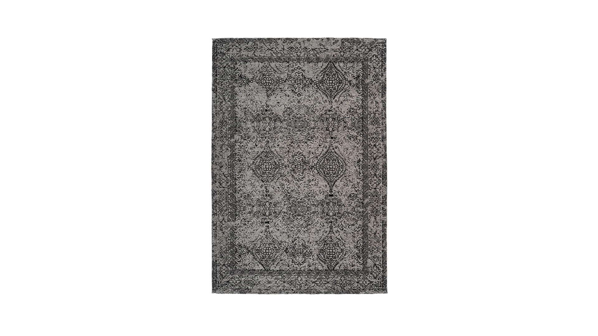 tapis planeo - Iglesia 300 gris / noir 160 x 230 cm