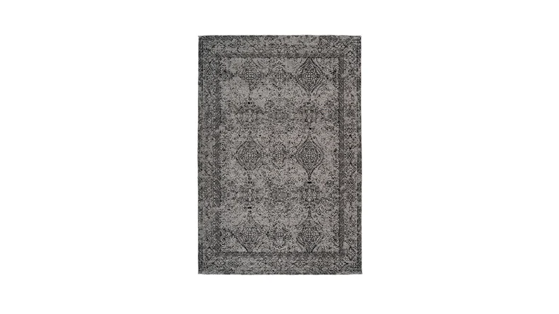 planeo Teppich - Iglesia 300 Grau / Schwarz 160 x 230 cm