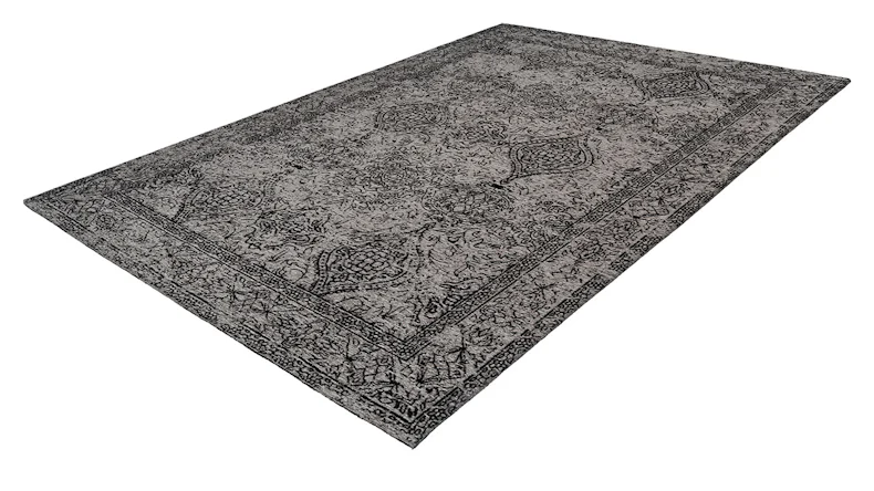 planeo Teppich - Iglesia 300 Grau / Schwarz 160 x 230 cm