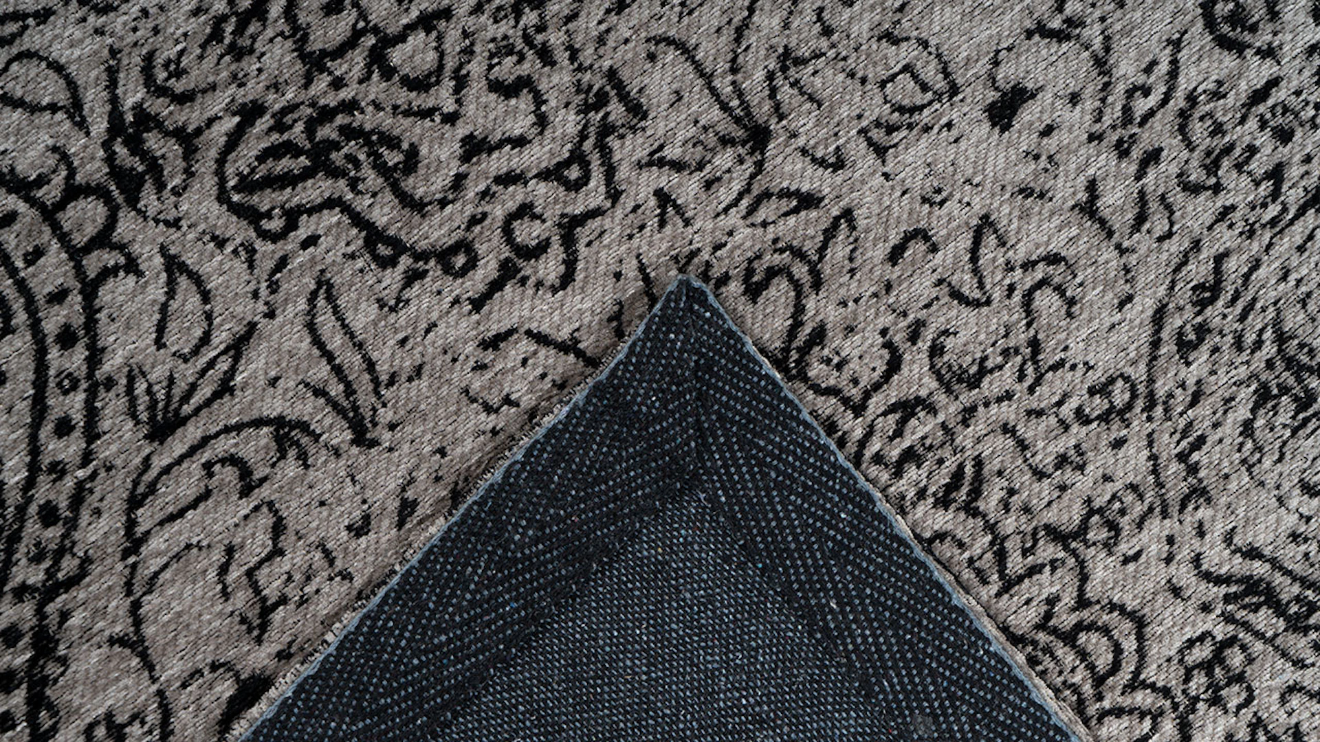 tapis planeo - Iglesia 300 gris / noir 120 x 170 cm