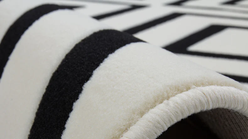 planeo Teppich - Lina 500 Elfenbein / Schwarz