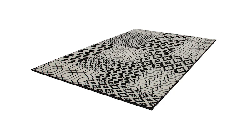 tapis planeo - Lina 300 multi / noir 80 x 150 cm
