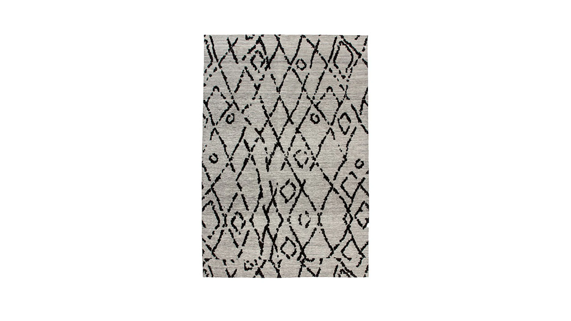 planeo carpet - River 110 grey / black 120 x 170 cm