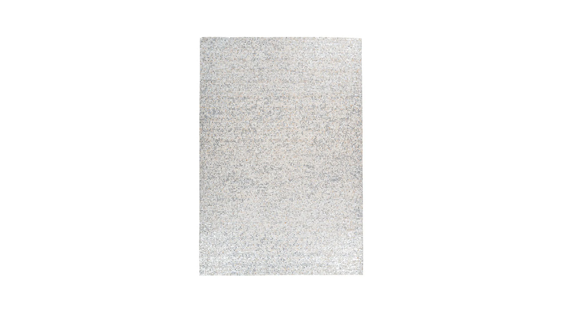 planeo Teppich - Finish 100 Weiß / Silber 200 x 290 cm