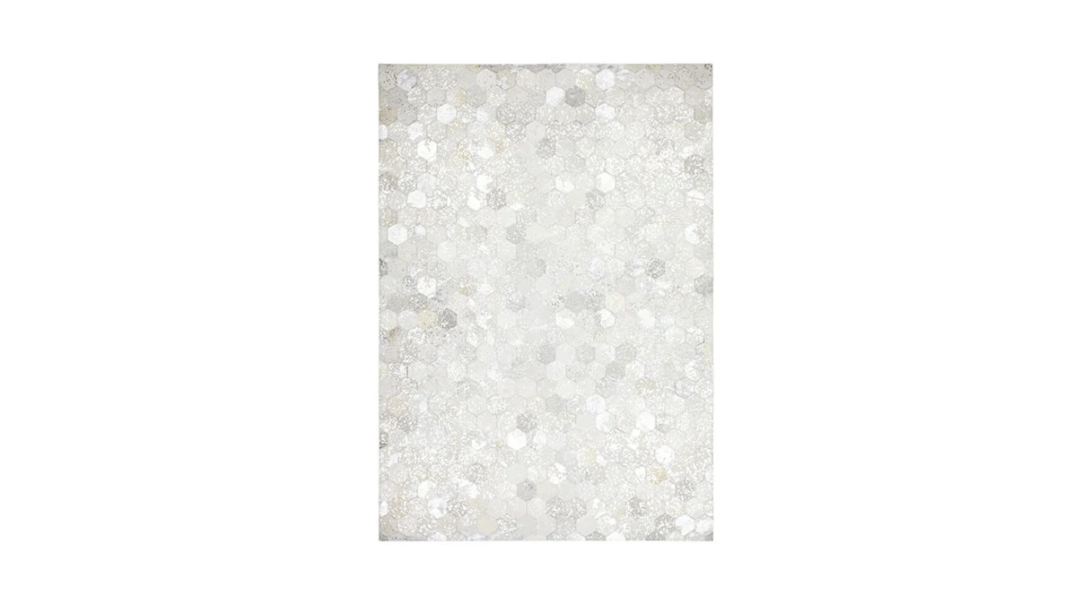 planeo carpet - Spark 210 grey / silver 80 x 150 cm