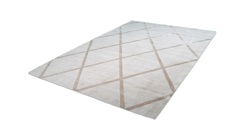 planeo Teppich - Luxury 210 Elfenbein / Taupe 120 x 170 cm