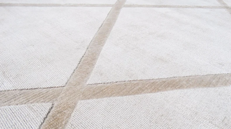 planeo Teppich - Luxury 210 Elfenbein / Taupe 120 x 170 cm