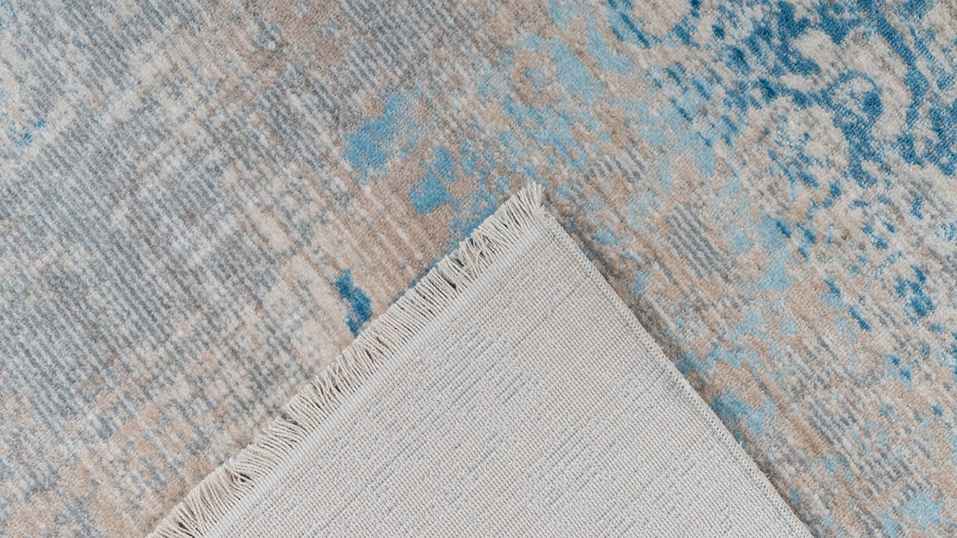 planeo carpet - Baroque 300 grey / turquoise
