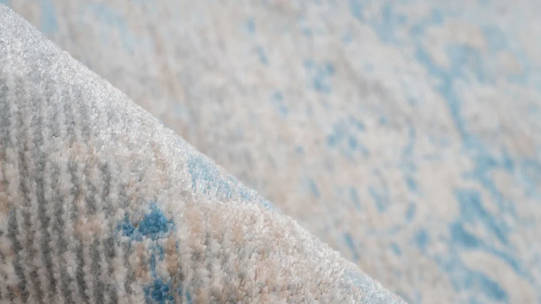 tapis planeo - Baroque 300 gris / turquoise 200 x 290 cm