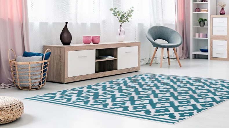 tappeto planeo - Ora! 300 bianco / turchese