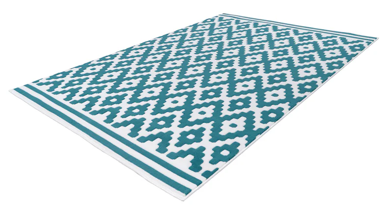 tappeto planeo - Ora! 300 bianco / turchese