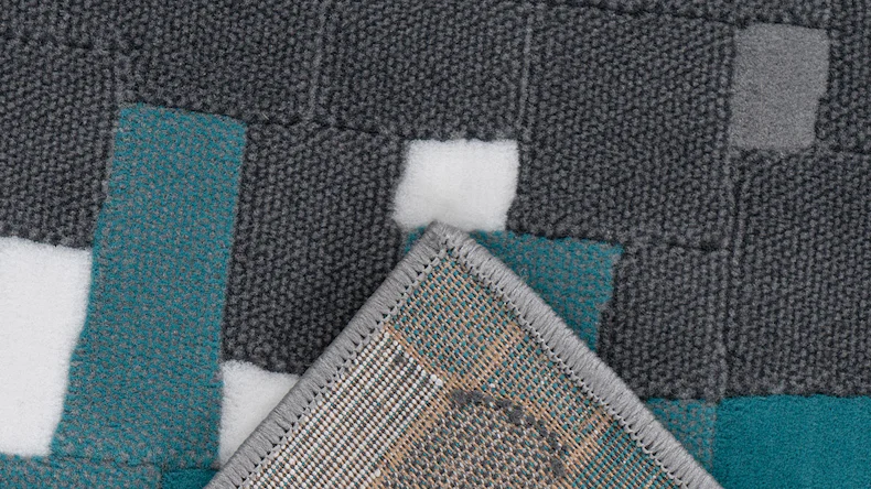 planeo Teppich - Vancouver 210 Multi / Türkis 160 x 230 cm