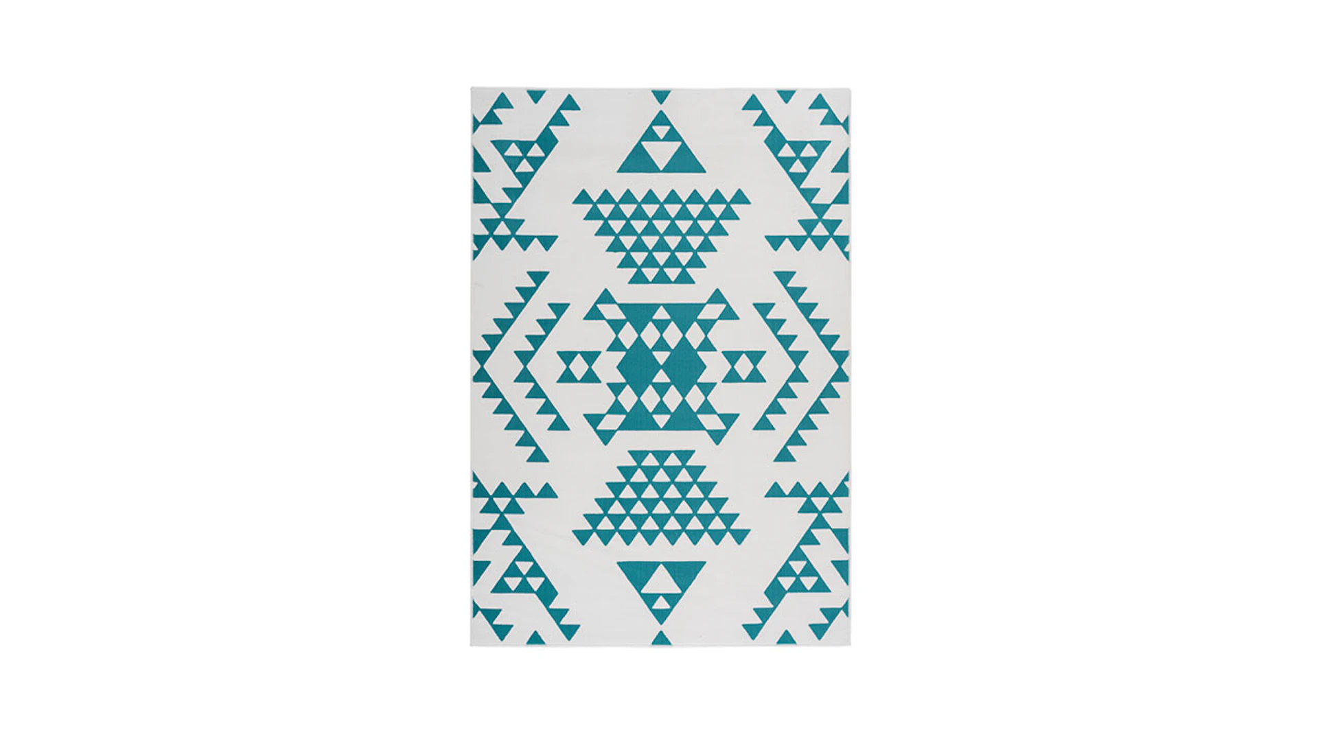 planeo carpet - Esperanto 625 white / turquoise 120 x 170 cm