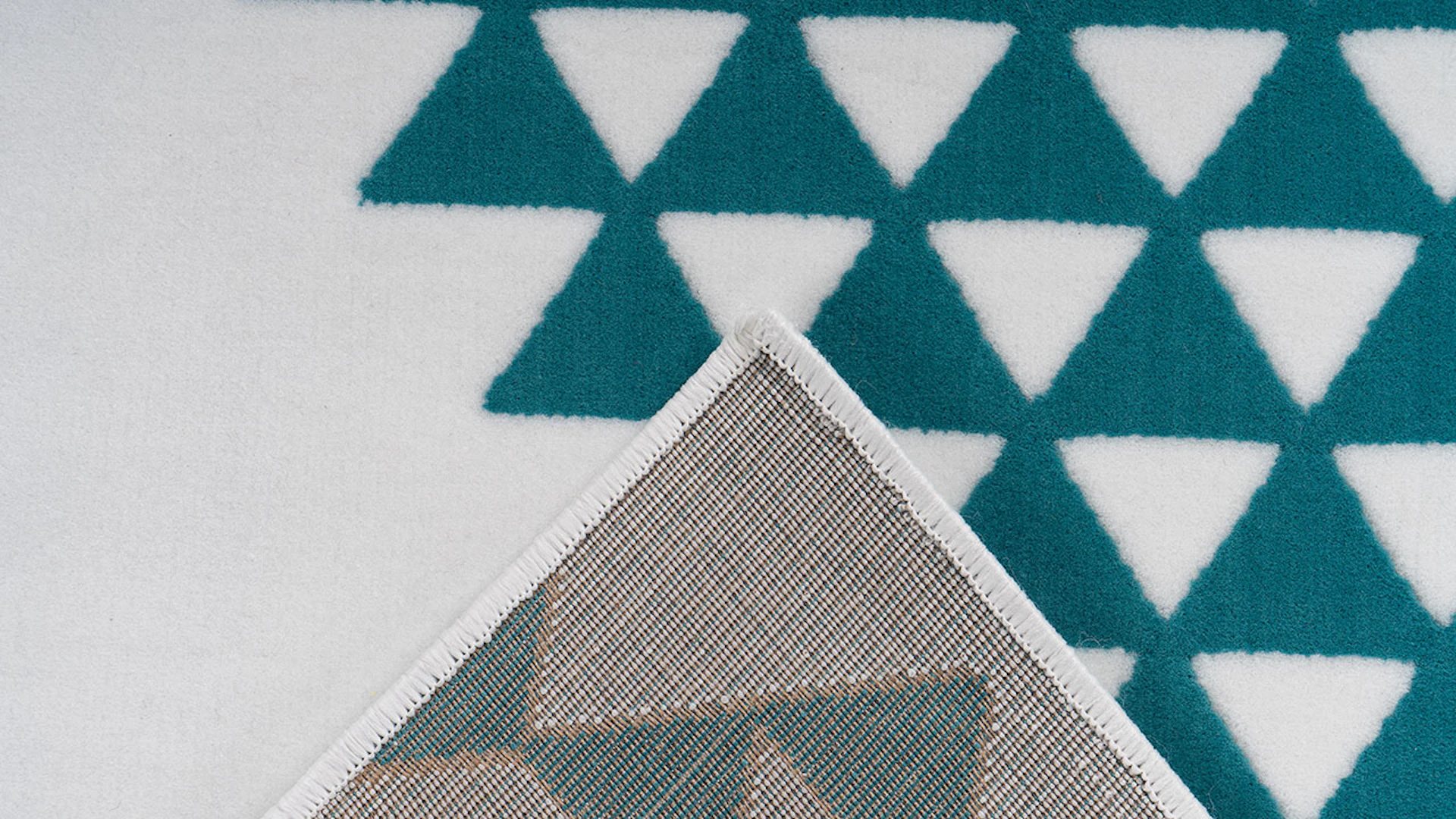 planeo carpet - Esperanto 625 white / turquoise 200 x 290 cm