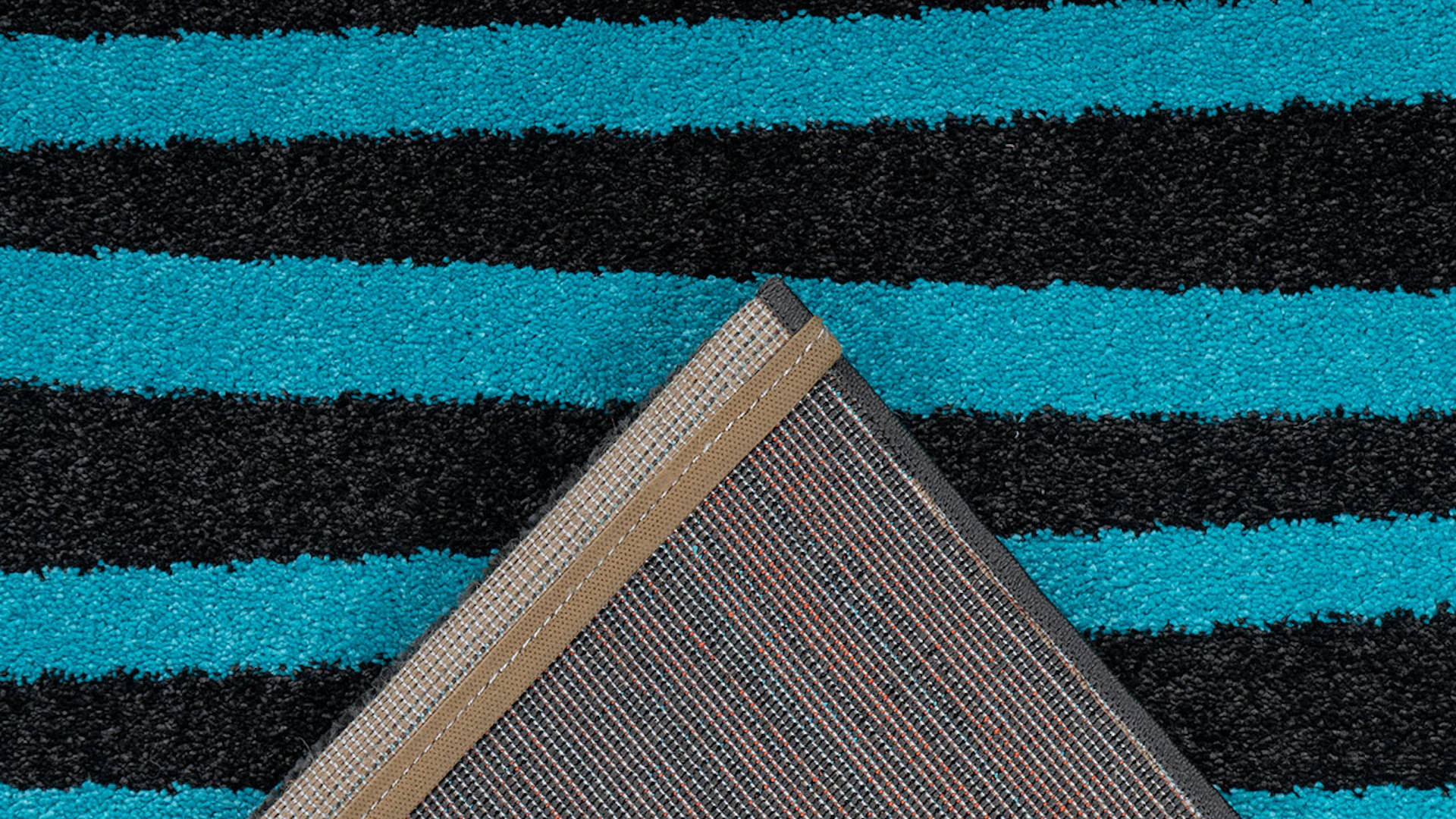 planeo carpet - Broadway 200 anthracite / turquoise