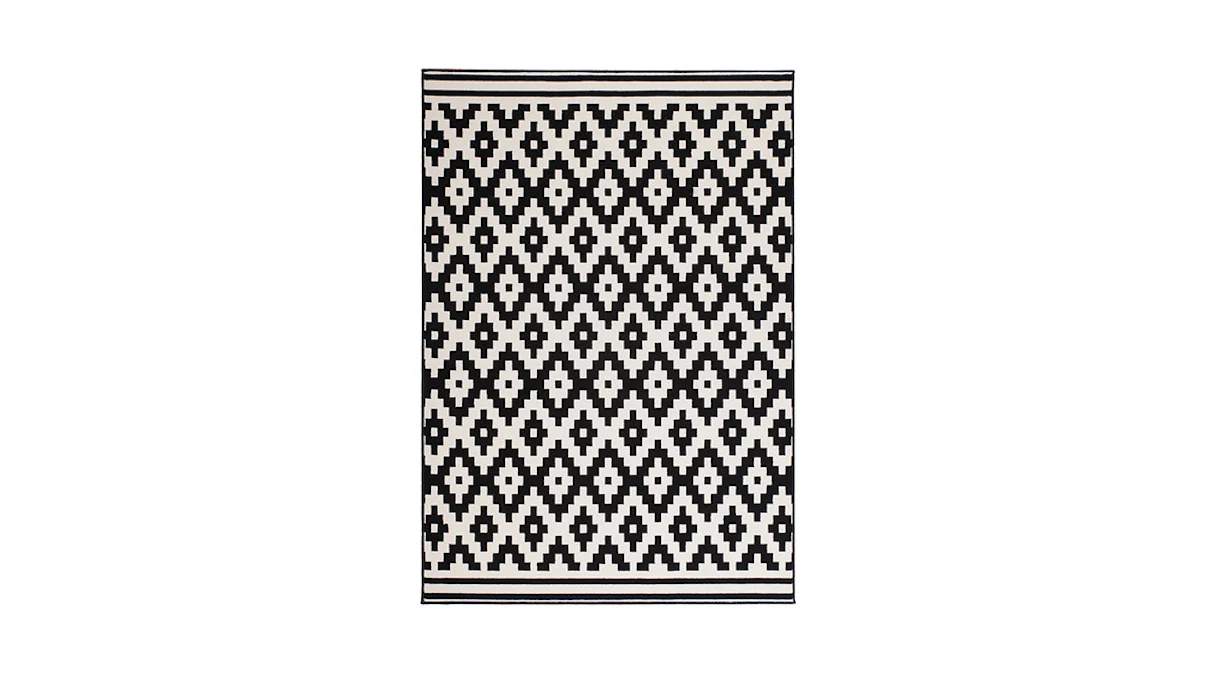 tapis planeo - Now ! 300 Noir / Blanc 160 x 230 cm