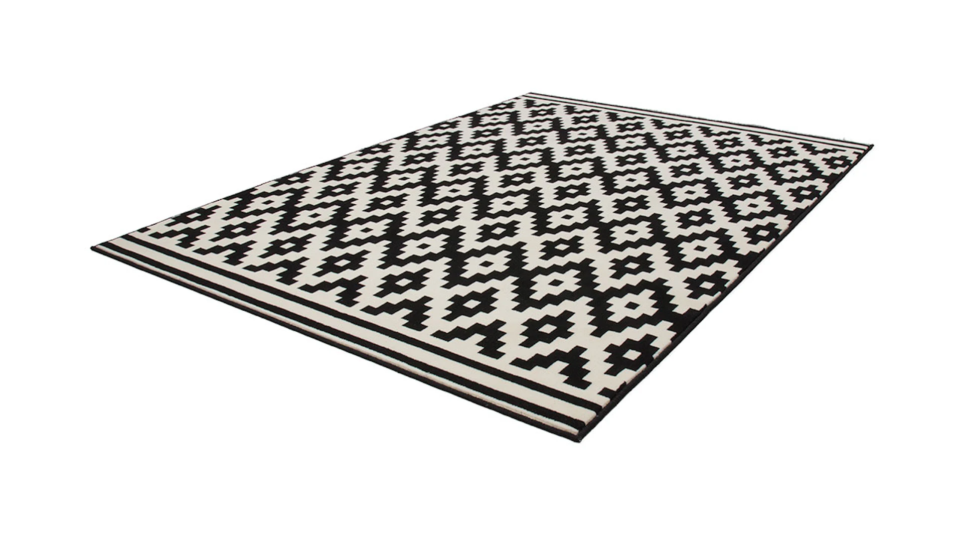 tapis planeo - Now ! 300 noir / blanc 120 x 170 cm