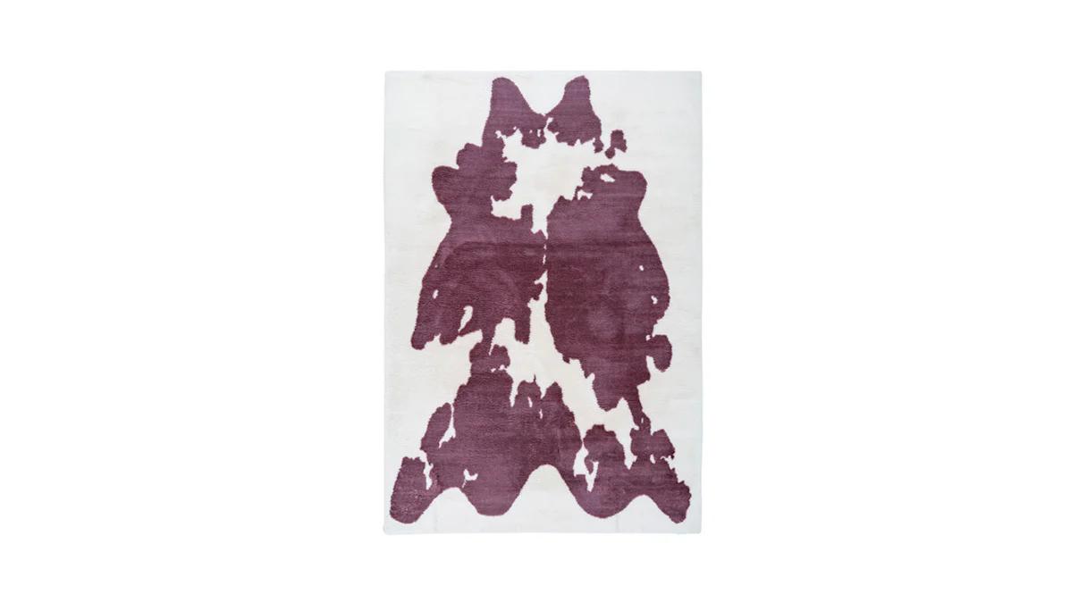 planeo Teppich - Rabbit Animal 500 Lilac / Weiß 160 x 230 cm