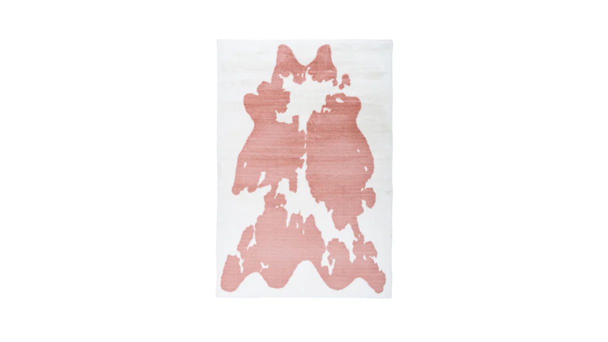 planeo carpet - Rabbit Animal 500 pink / white 160 x 230 cm