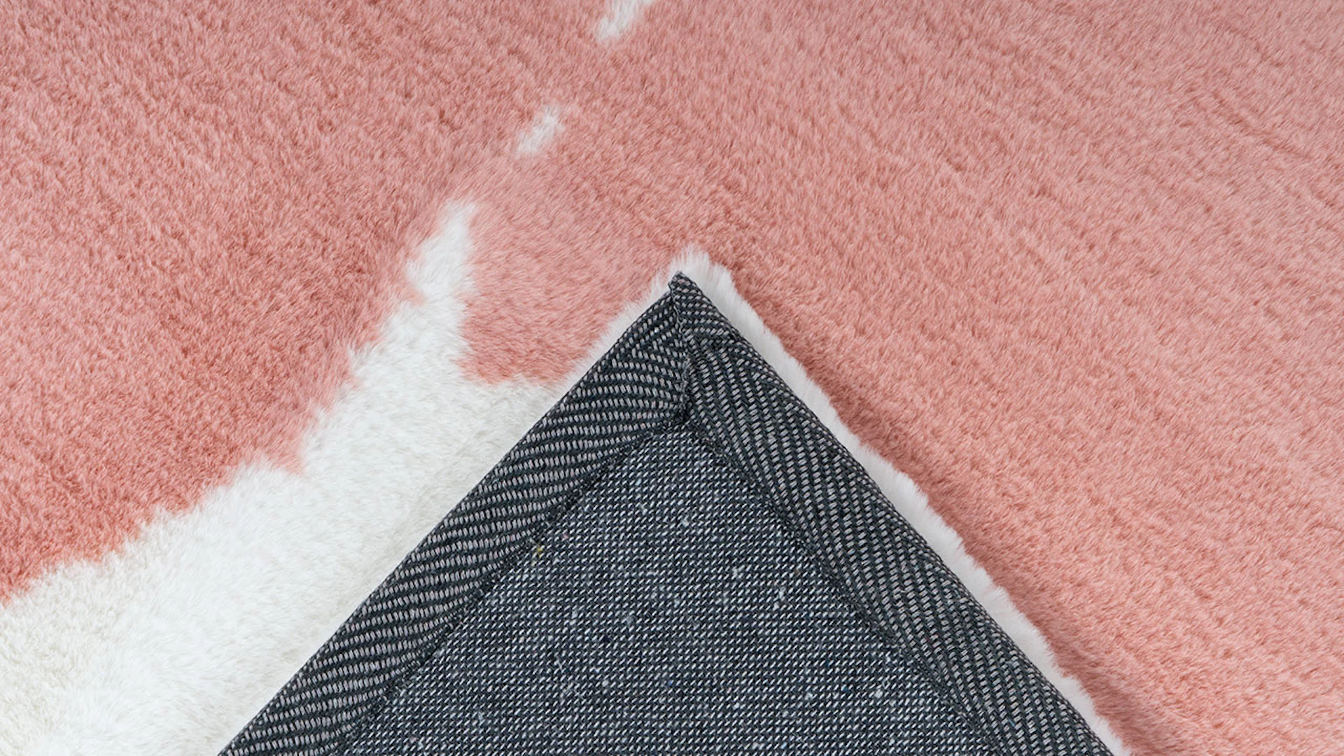 planeo carpet - Rabbit Animal 500 pink / white 120 x 160 cm