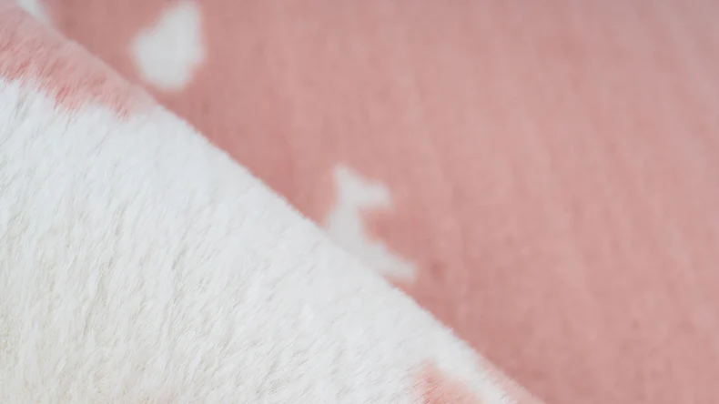 tappeto planeo - Coniglio Animale 500 Rosa / Bianco