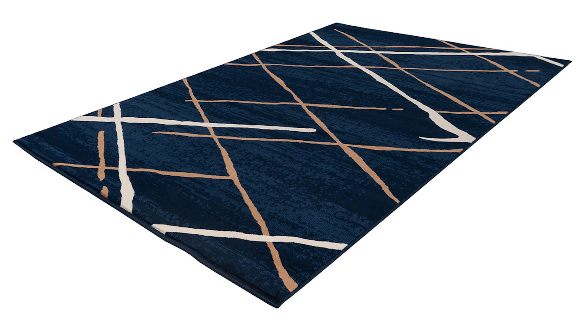 tapis planeo - Vancouver 110 bleu / beige / blanc 80 x 150 cm