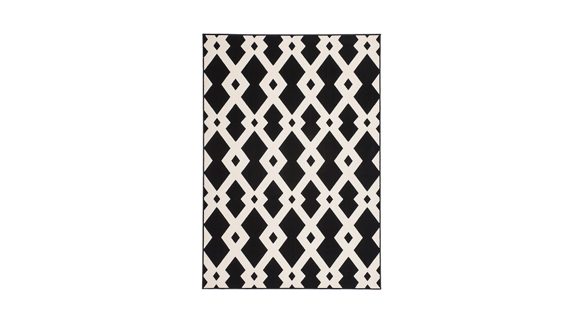 tapis planeo - Now ! 100 noir / blanc 160 x 230 cm