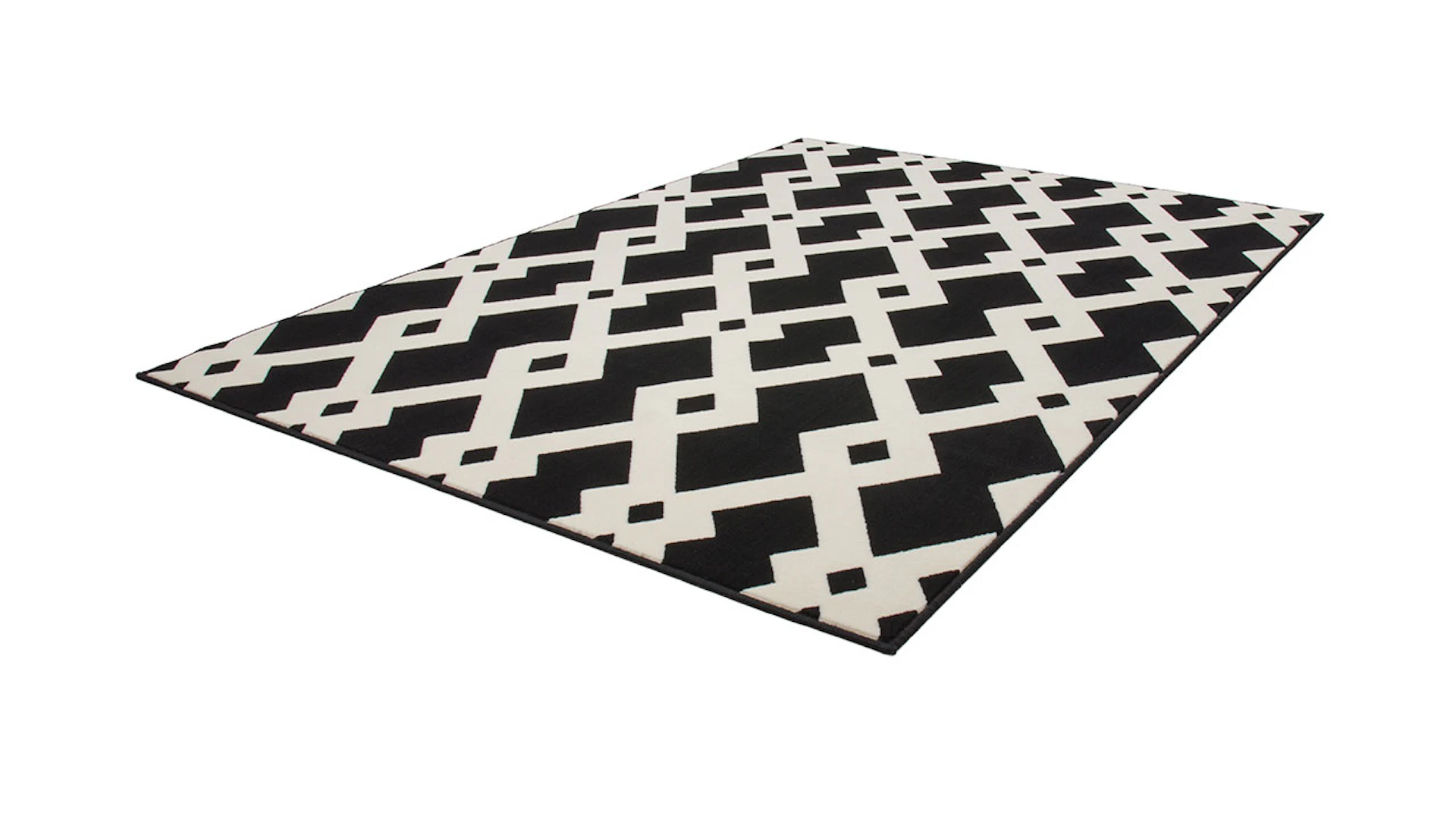 tapis planeo - Now ! 100 noir / blanc 120 x 170 cm