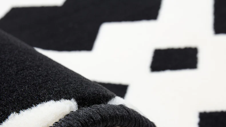 planeo Teppich - Now! 100 Schwarz / Weiß